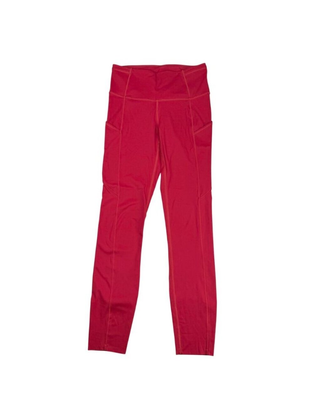 LULULEMON Fast & Free 7/8 Tight II Non-Reflective Nulux 25" Size 4 Dark Red - Picture 4 of 8